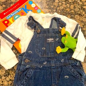 OshKosh overalls and onesie set